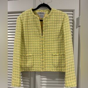 Carlisle Yellow & Green Tweed Women's Blazer